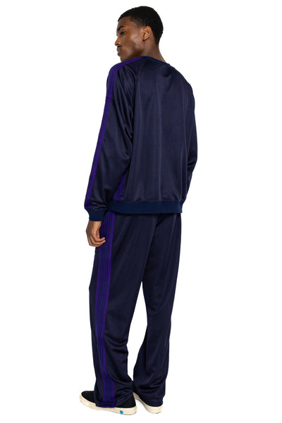 Track Crew Neck Shirt Poly Smooth - Navy