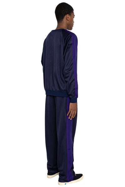 Track Crew Neck Shirt Poly Smooth - Navy