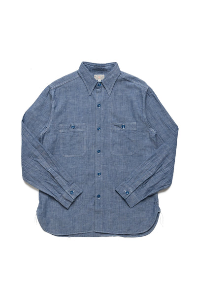 Blue Chambray Work Shirt (Long Sleeve)