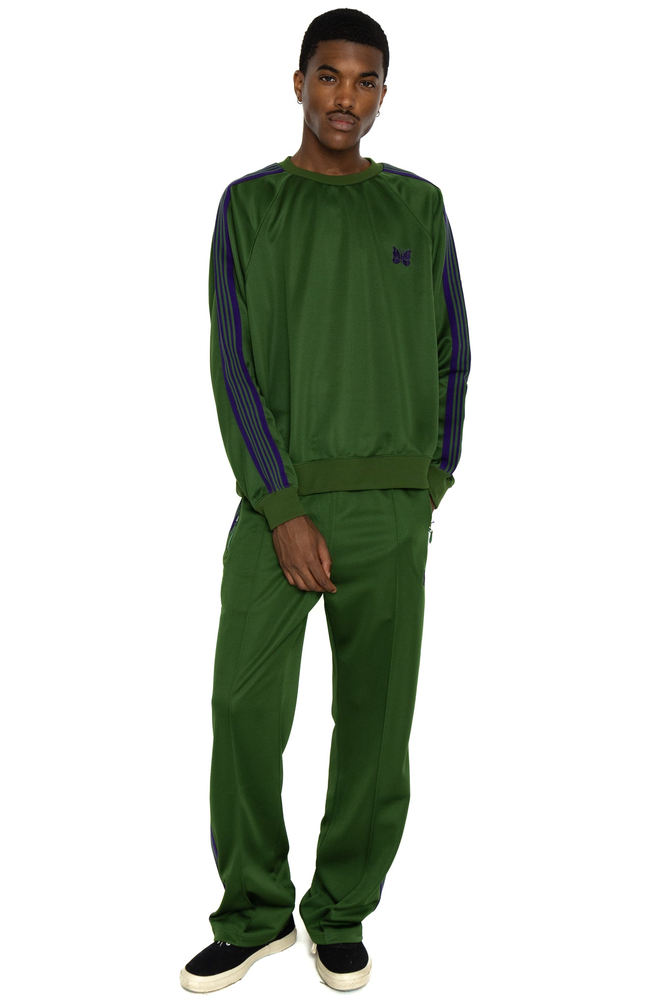 Track Crew Neck Shirt Poly Smooth - Ivy Green