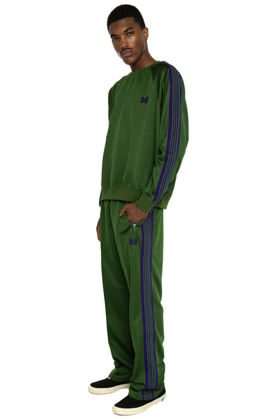 Track Crew Neck Shirt Poly Smooth - Ivy Green
