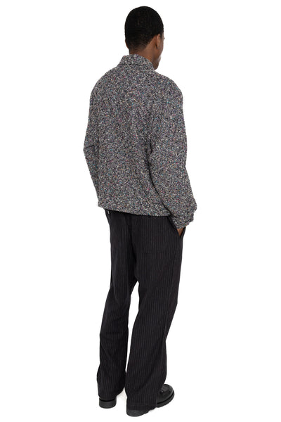 Sport Jacket W/R/N/AC/PE Fancy Cloth - Charcoal