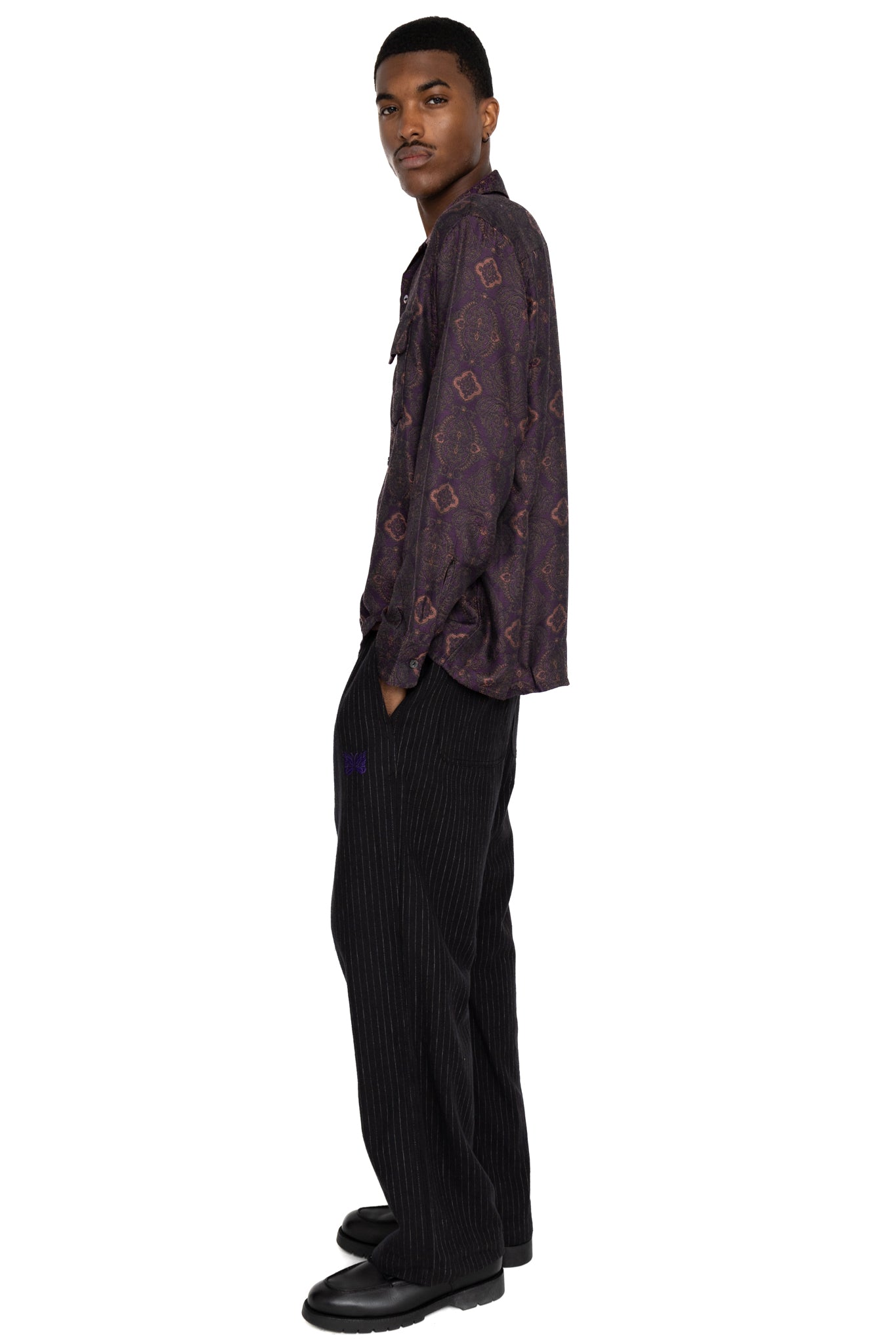 Classic Shirt PE/R/W Arabesque Jq. - Purple