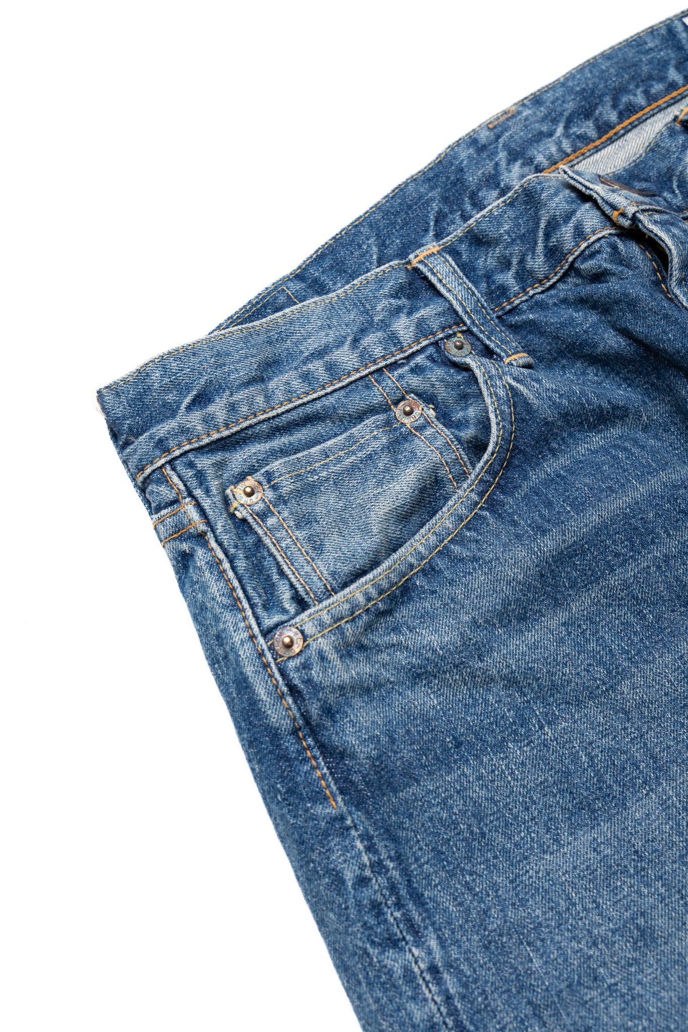 Short Length 107 Ivy Fit Selvedge Denim - 2 Year Wash
