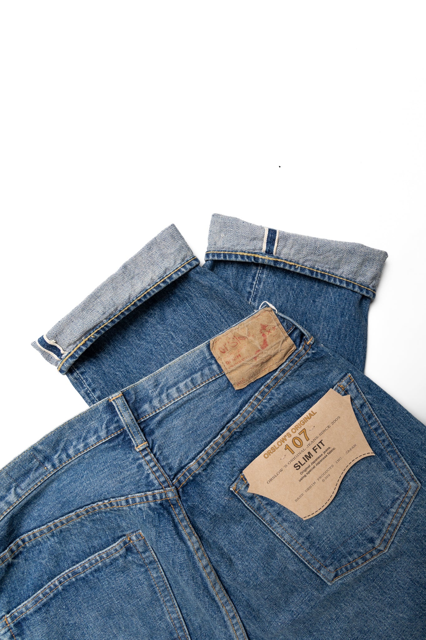 Short Length 107 Ivy Fit Selvedge Denim - 2 Year Wash