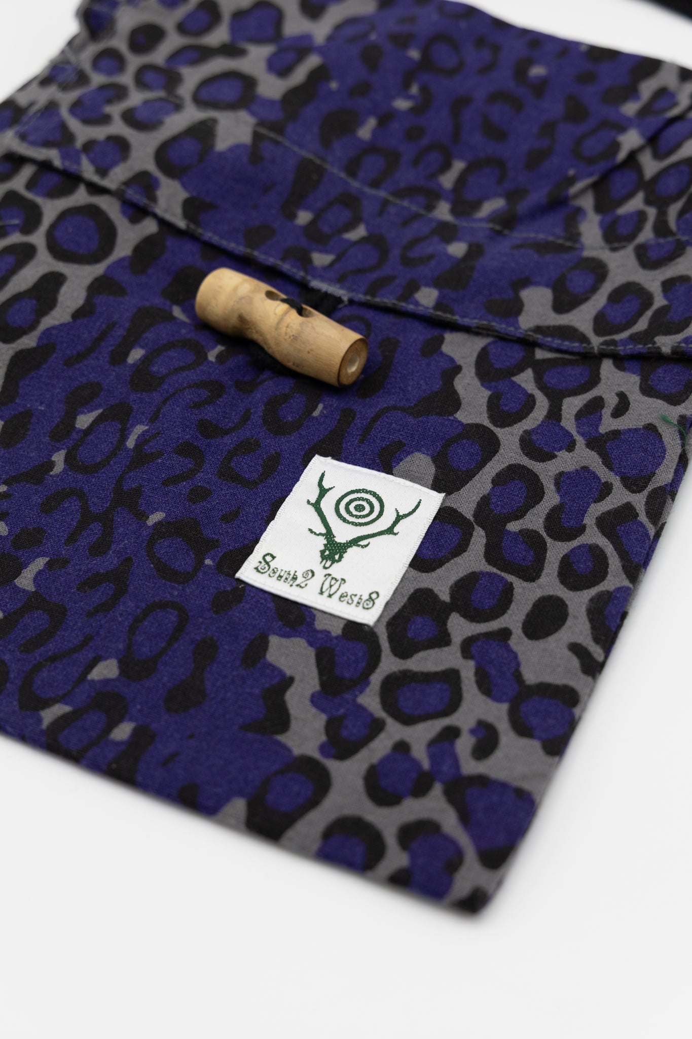 String Bag Flannel Cloth / Printed - Leopard