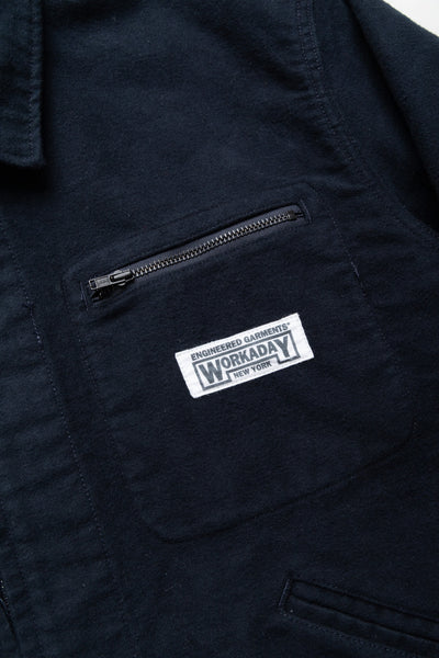Short Jacket Cotton Moleskin - Dk. Navy
