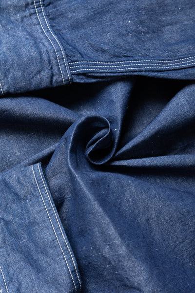 Supima 100/2 Linen Dungaree Work Shirt - One Wash