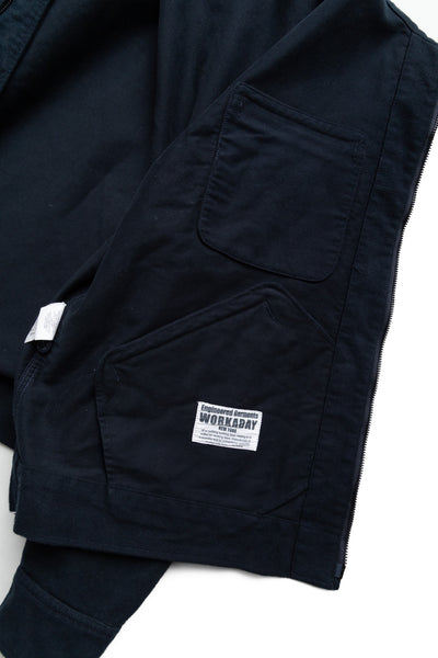 Short Jacket Cotton Moleskin - Dk. Navy