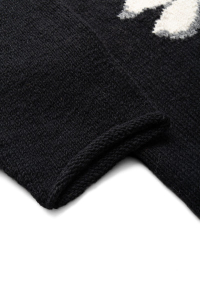 All Roll Knit "Flower" - Black