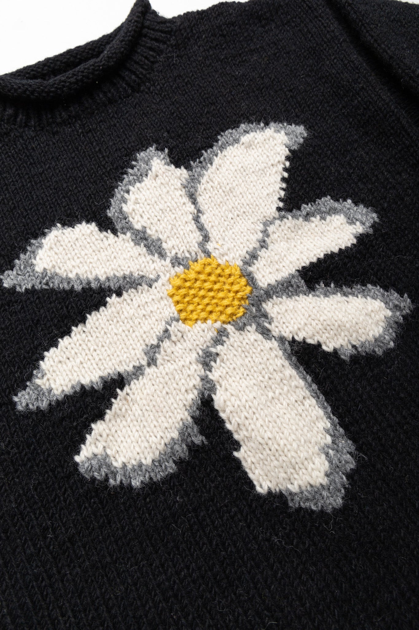 All Roll Knit "Flower" - Black