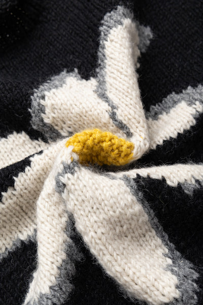 All Roll Knit "Flower" - Black