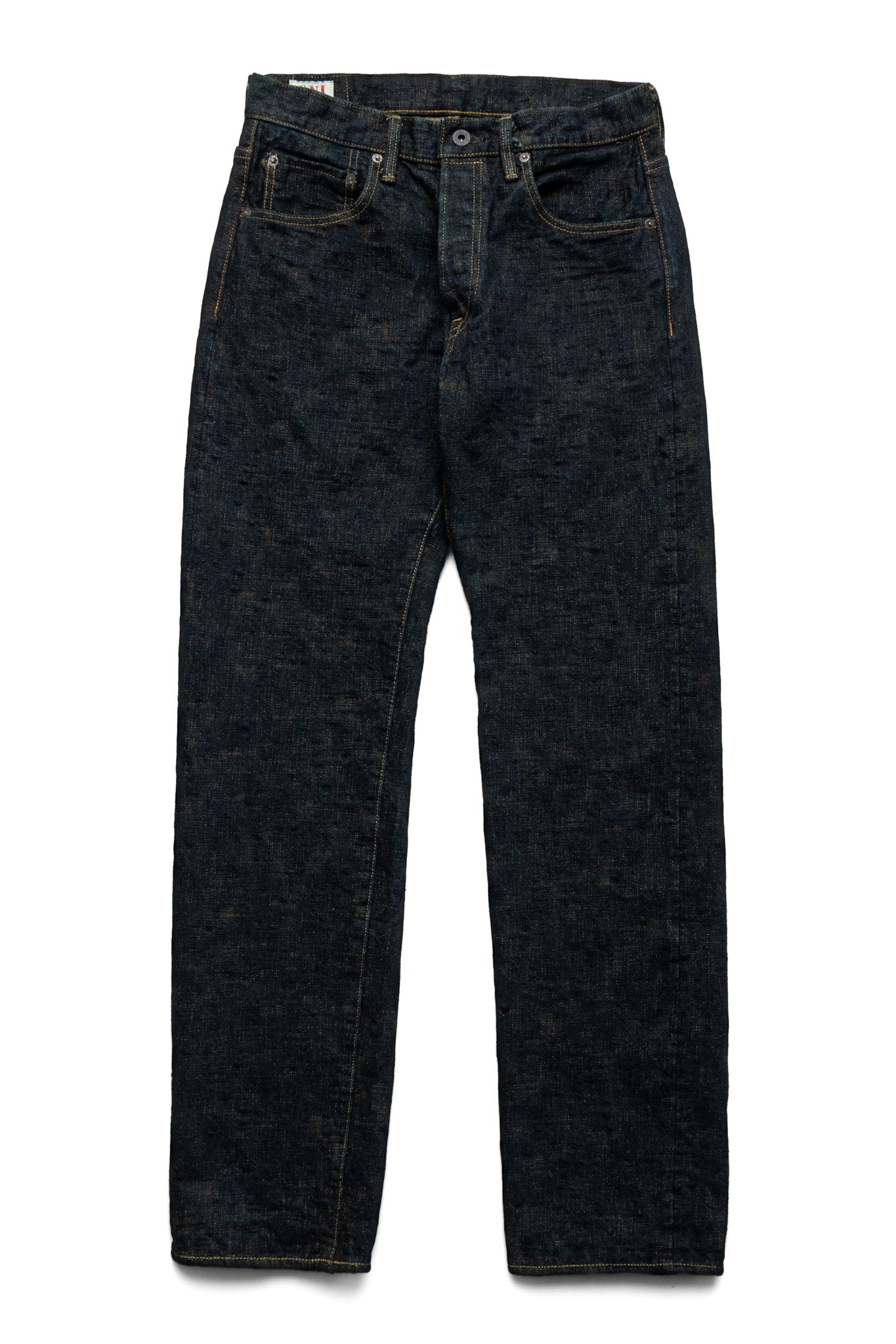 277Bumpy-KUSAKI 17oz Bumpy Denim Just Like Straight - Plant