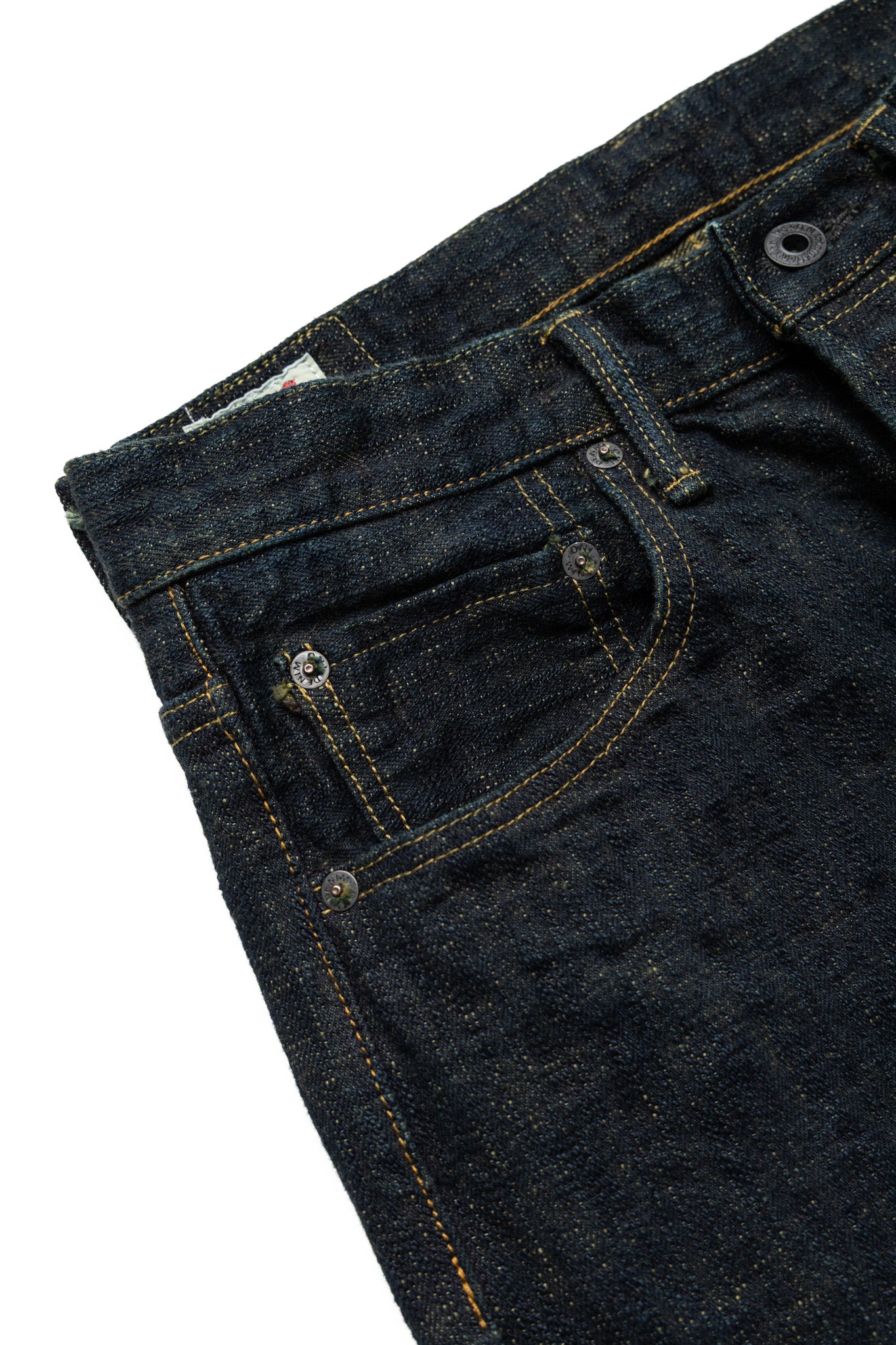 277Bumpy-KUSAKI 17oz Bumpy Denim Just Like Straight - Plant