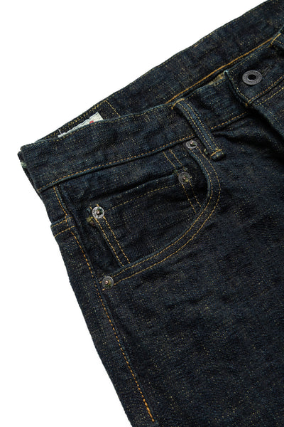 277Bumpy-KUSAKI 17oz Bumpy Denim Just Like Straight - Plant