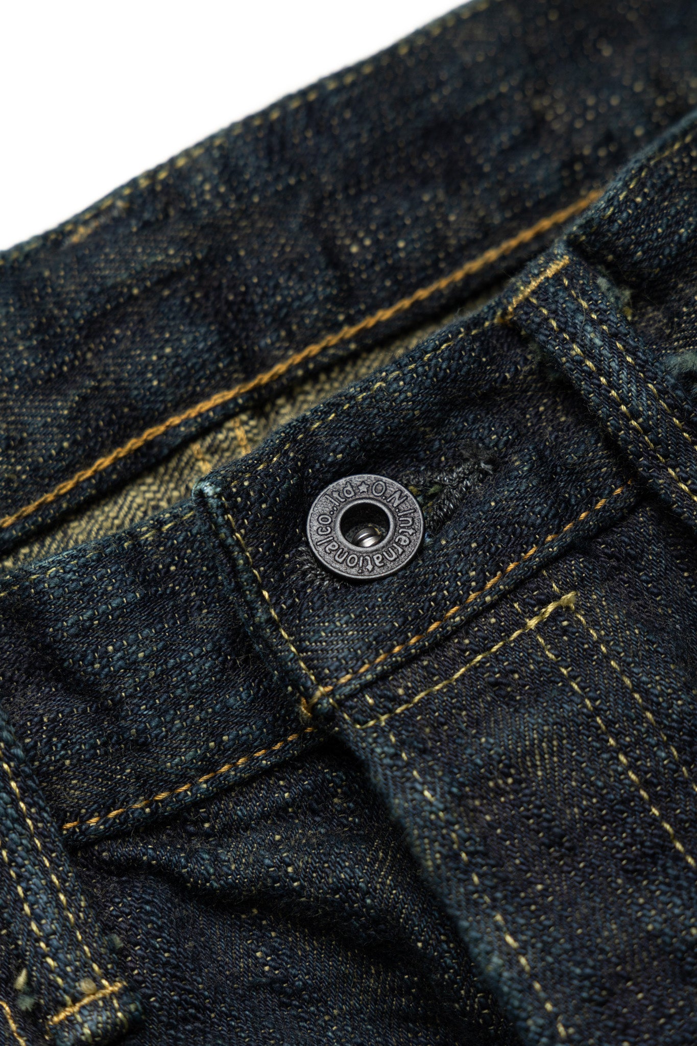 277Bumpy-KUSAKI 17oz Bumpy Denim Just Like Straight - Plant