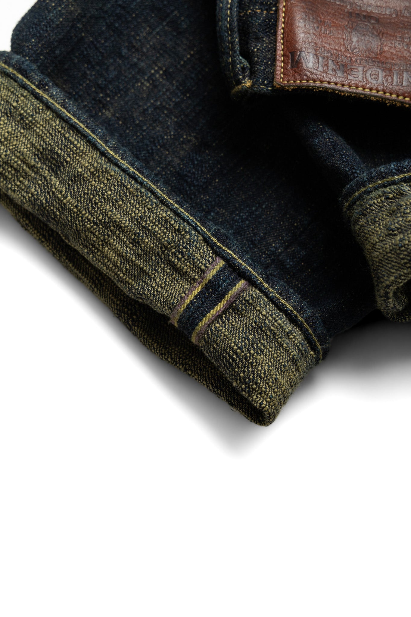 277Bumpy-KUSAKI 17oz Bumpy Denim Just Like Straight - Plant