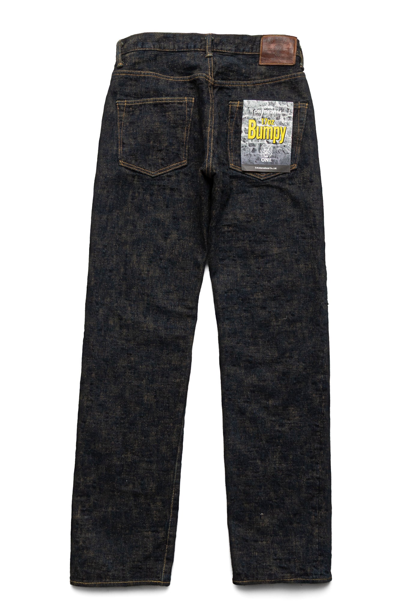 277Bumpy-OUDO 17oz Bumpy Denim Just Like Straight - Ocher