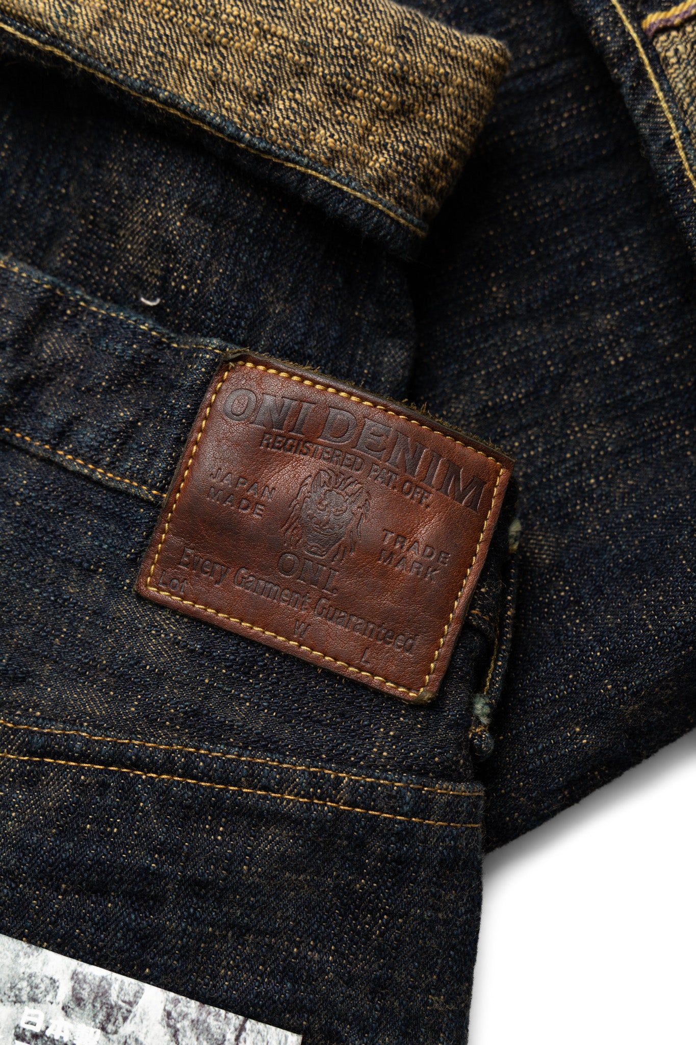 277Bumpy-OUDO 17oz Bumpy Denim Just Like Straight - Ocher