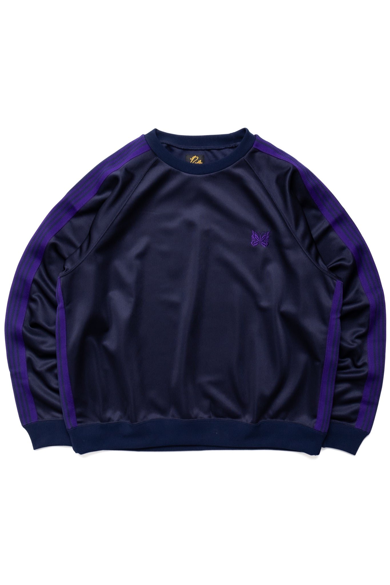 Track Crew Neck Shirt Poly Smooth - Navy