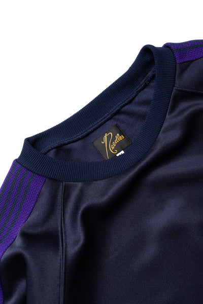 Track Crew Neck Shirt Poly Smooth - Navy