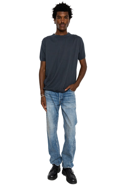 Flat Seam Heavy Weight T Shirt - Ink Black
