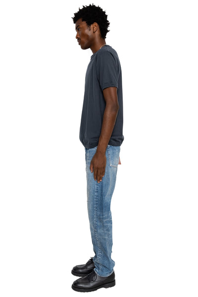 Flat Seam Heavy Weight T Shirt - Ink Black