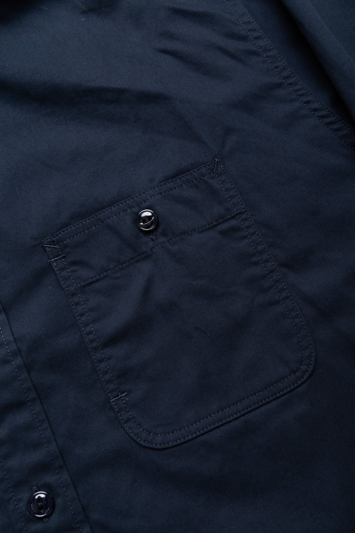 Utility Shirt Cotton Micro Sanded Twill - Navy