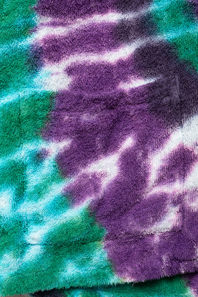 Cabana Shirt Cotton Pile/Tie Dye - Green/Purple