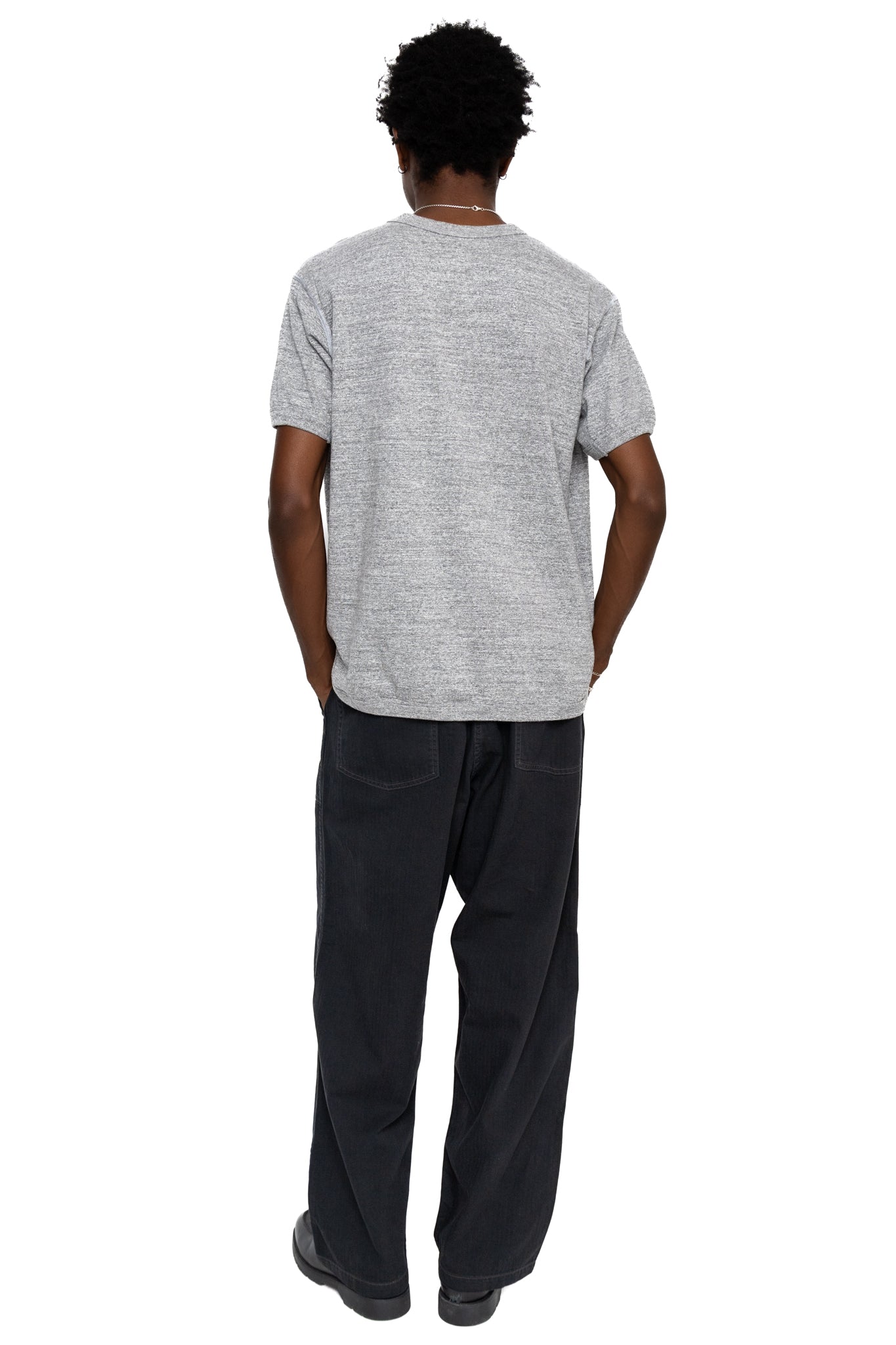 Herringbone Twill Summer Fatigue Pants - Black