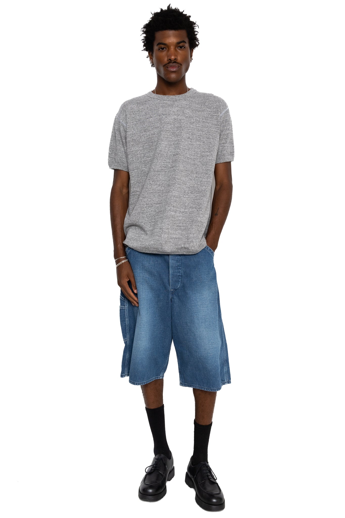 Wide Fit 40's Painter Shorts Denim - Used