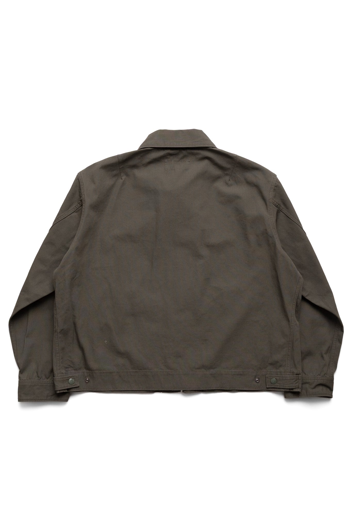 Short Jacket Heavyweight Cotton Ripstop - Olive