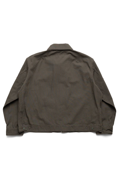 Short Jacket Heavyweight Cotton Ripstop - Olive