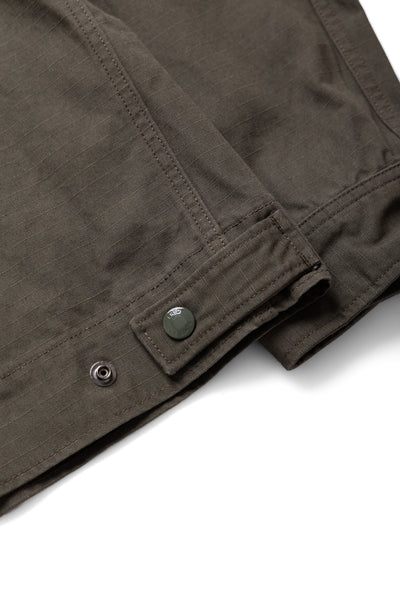 Short Jacket Heavyweight Cotton Ripstop - Olive