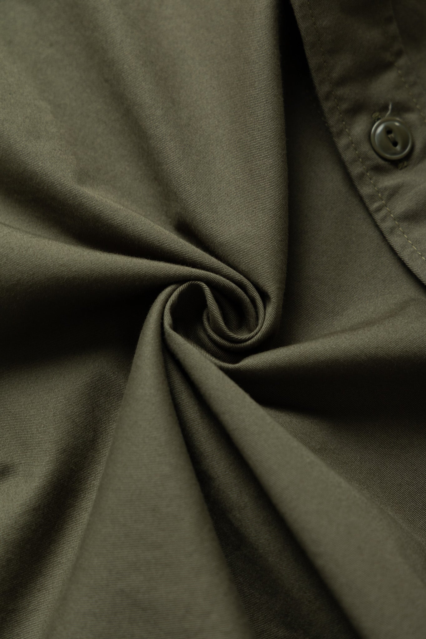 Utility Shirt Cotton Micro Sanded Twill - Olive