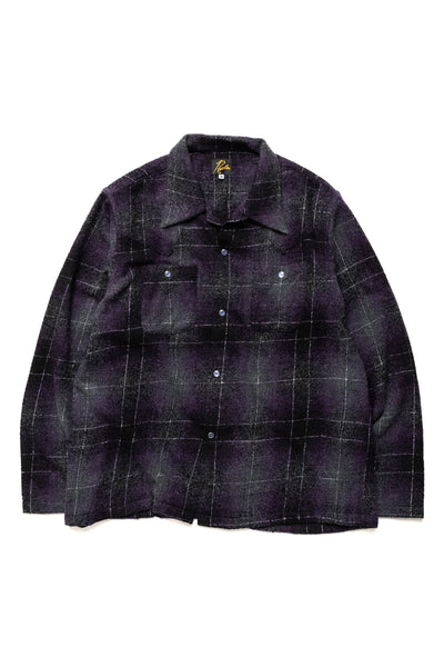 Cowboy One-Up Shirt W/N/PE Ombre Plaid - Purple