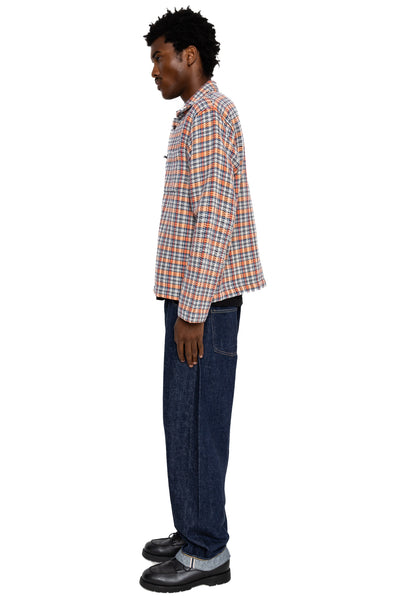 Shirt Jacket (Blue in Green Fit) - Orange