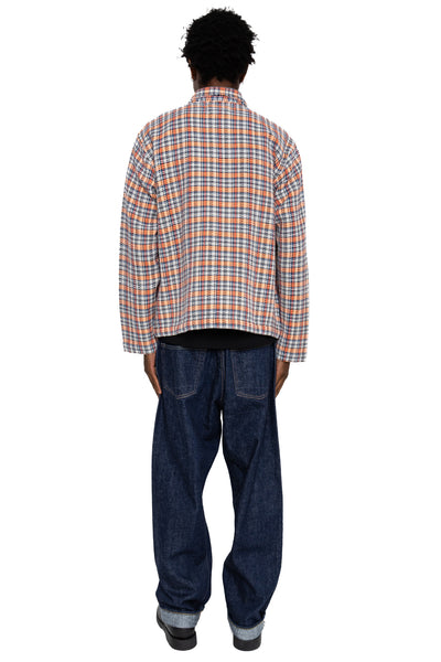 Shirt Jacket (Blue in Green Fit) - Orange