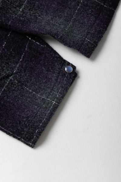Cowboy One-Up Shirt W/N/PE Ombre Plaid - Purple