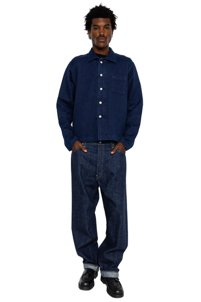 Shirt Jacket (Blue in Green Fit) - Real Indigo