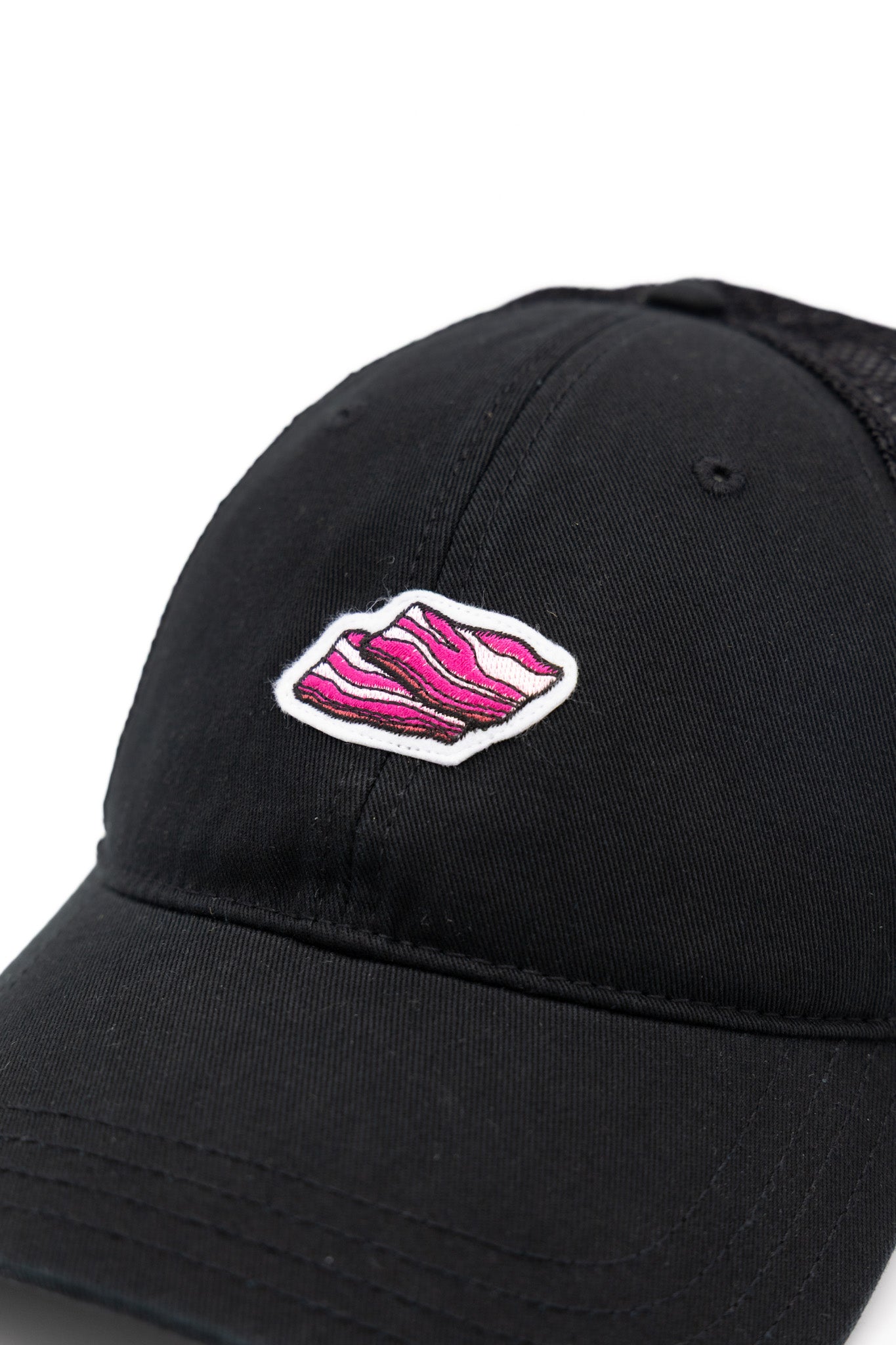 Mesh Cap Bacon - Black Mesh