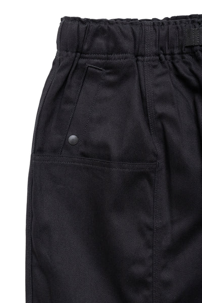 Belted C.S. Pant Cotton Twill - Black