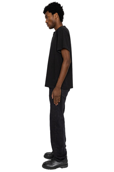 277Bumpy-KURO 17oz Bumpy Denim Just Like Straight - Black