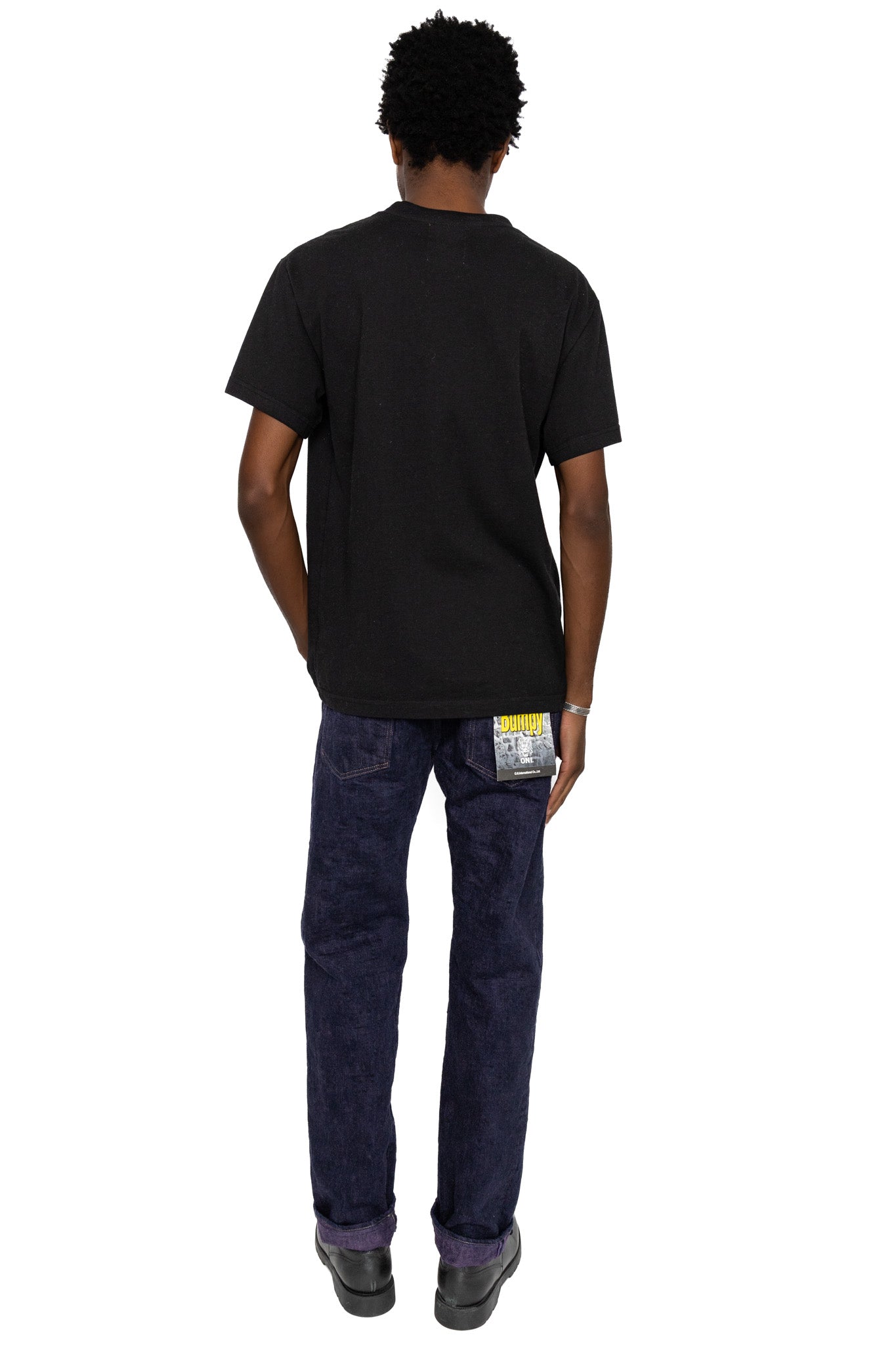 277Bumpy-MURASAKI 17oz Bumpy Denim Just Like Straight - Purple