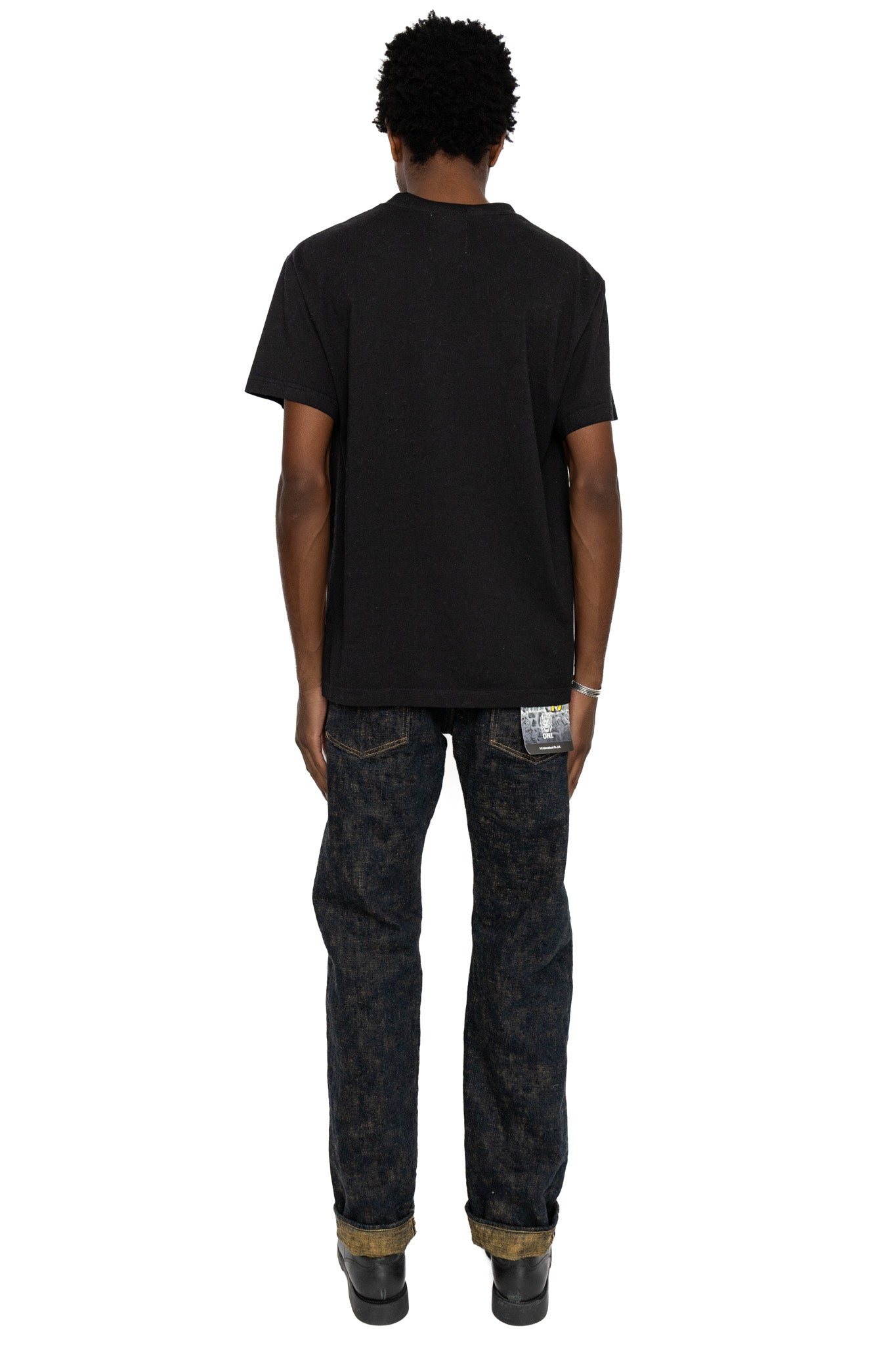 277Bumpy-OUDO 17oz Bumpy Denim Just Like Straight - Ocher