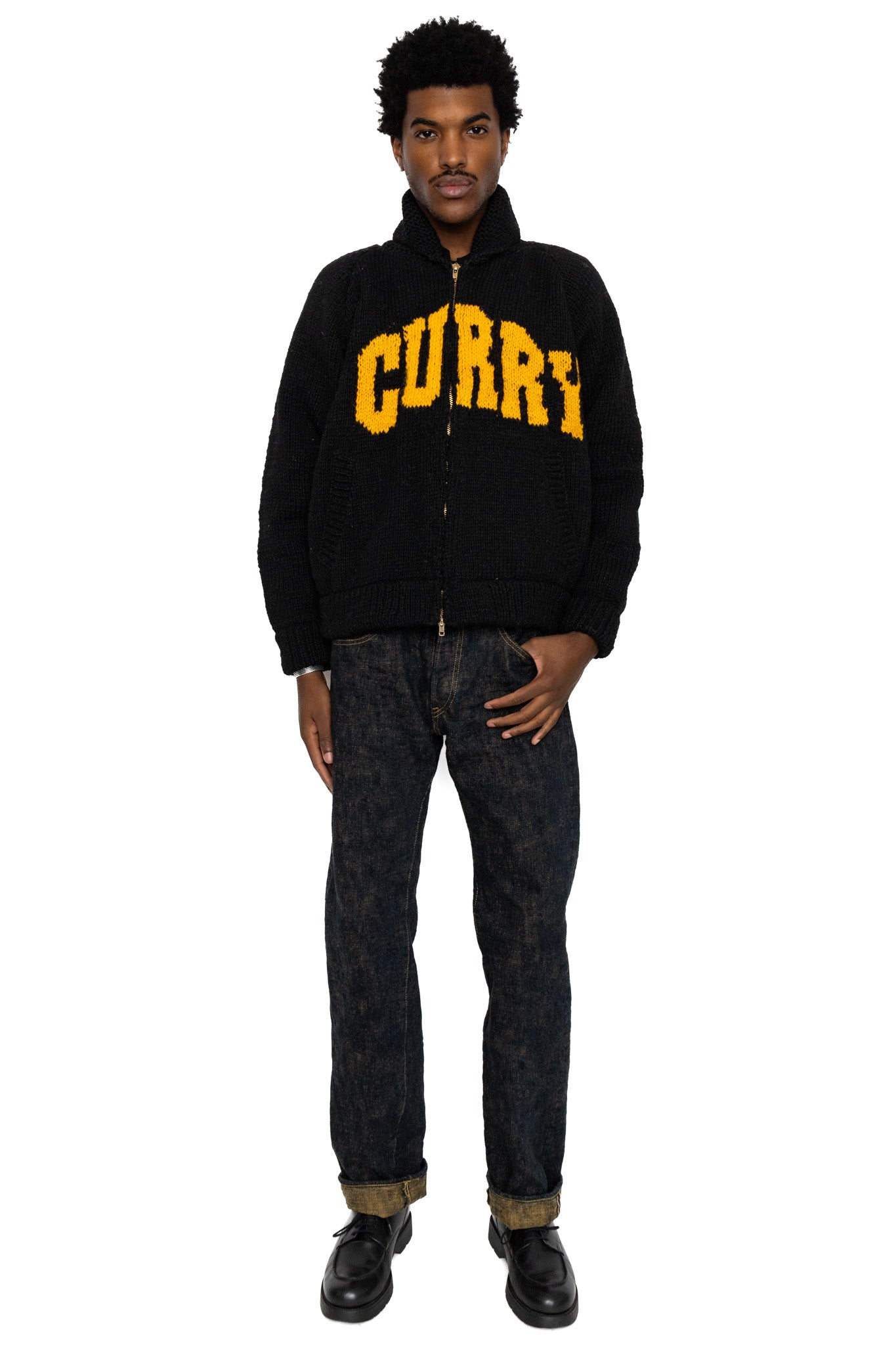 Knit Sutajan "Curry" - Black