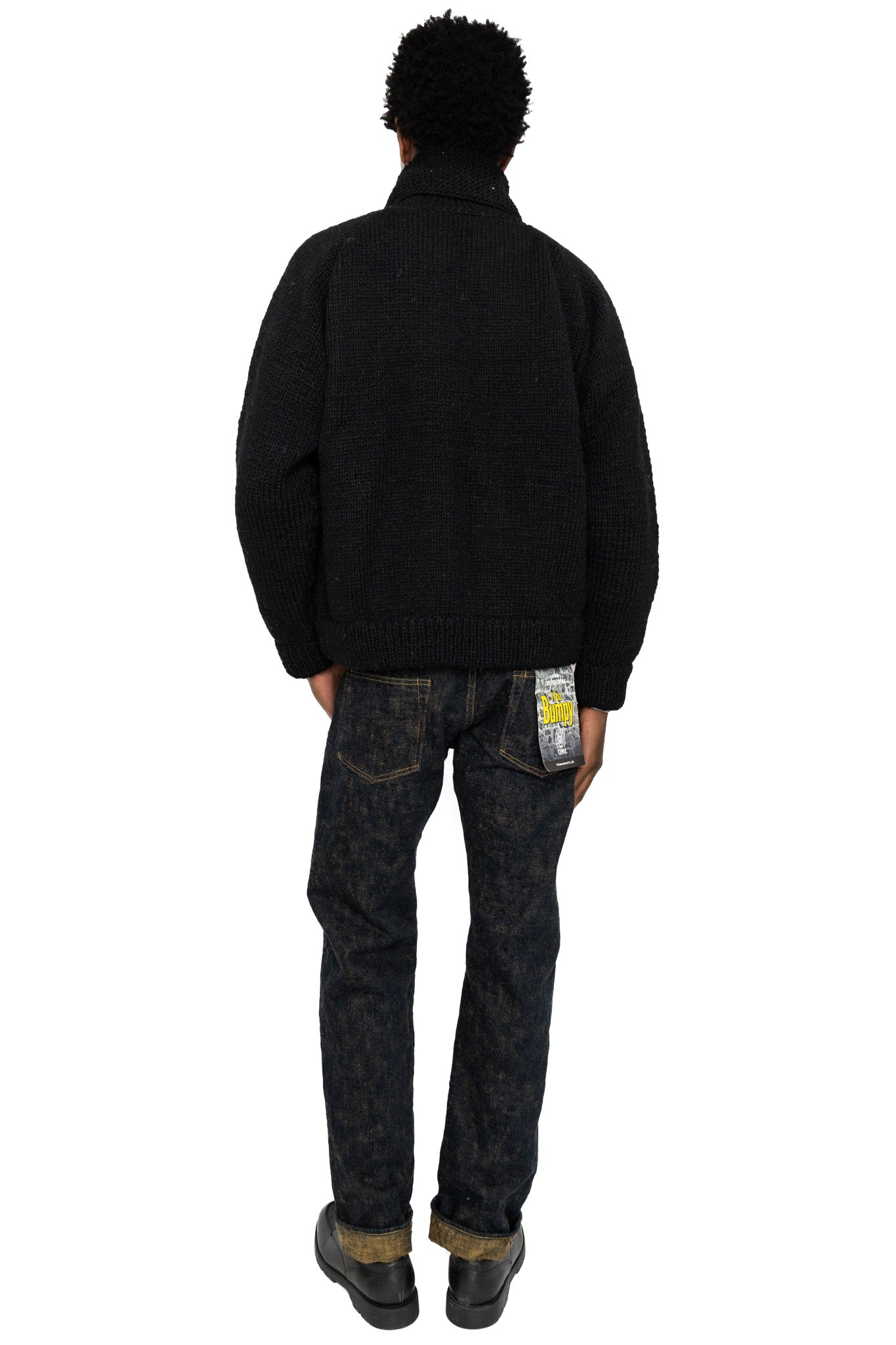 Knit Sutajan "Curry" - Black