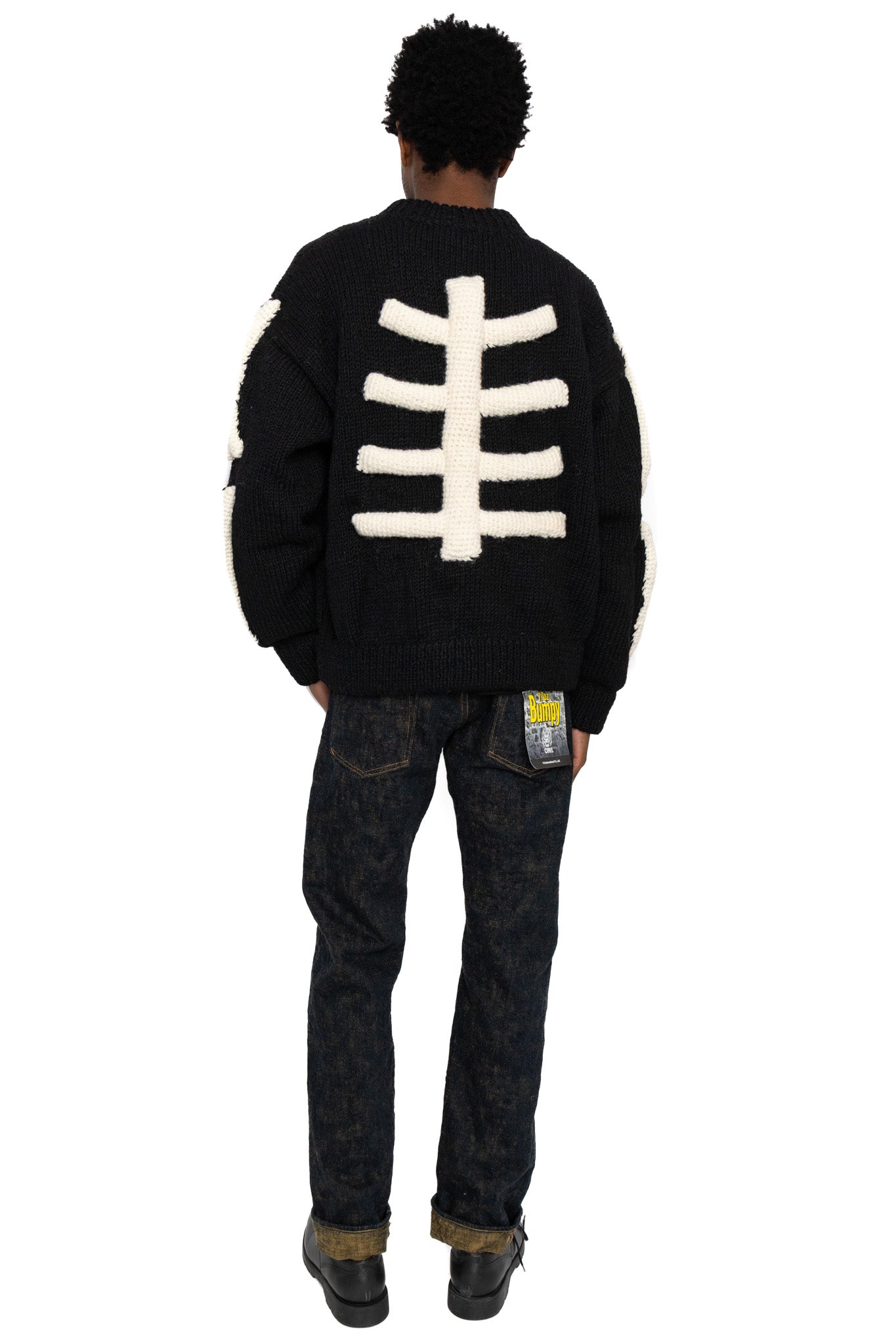 Knit MA-1 "3D Bone" - Black