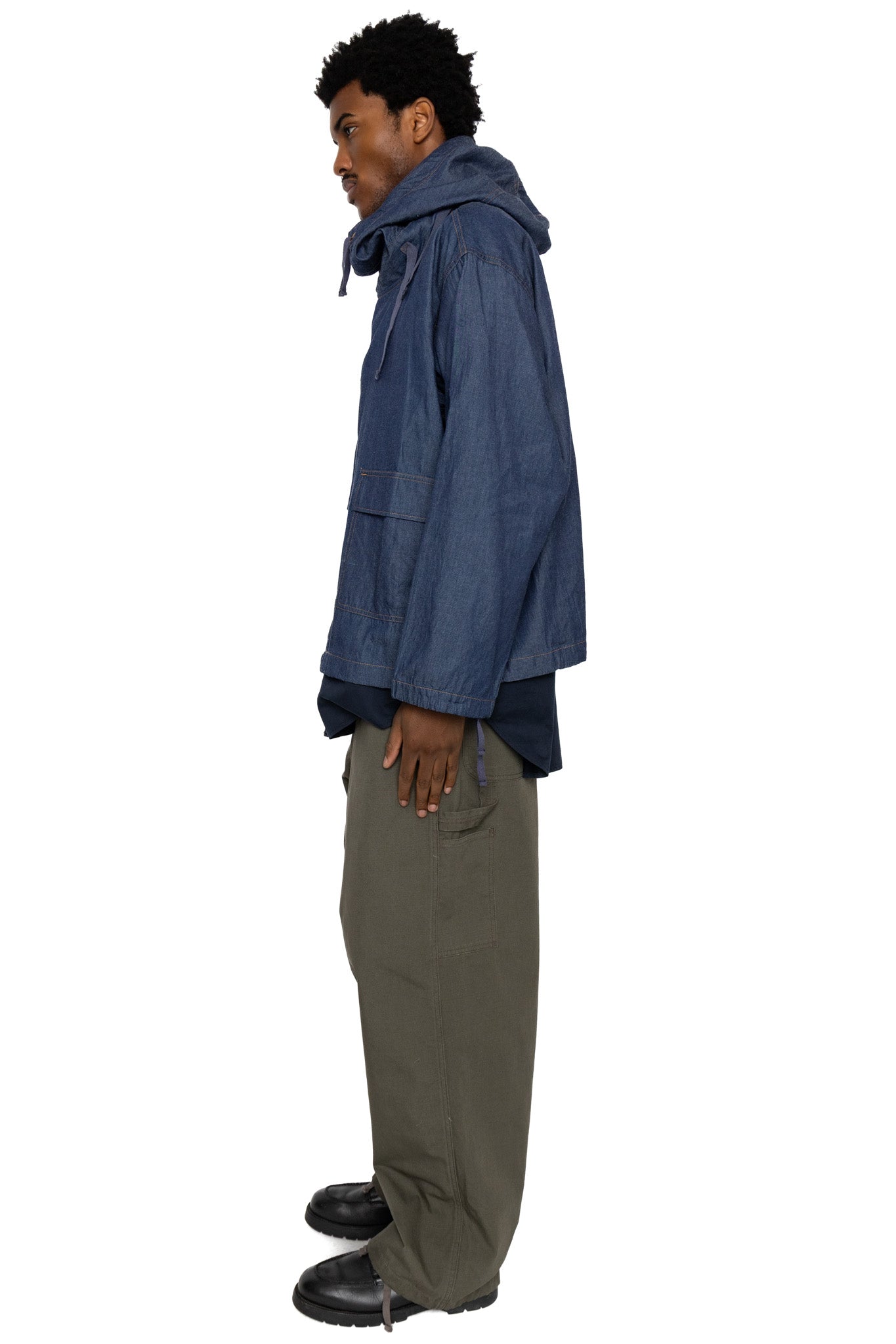 Salvage Smock 4.5oz Denim Shirting - Indigo