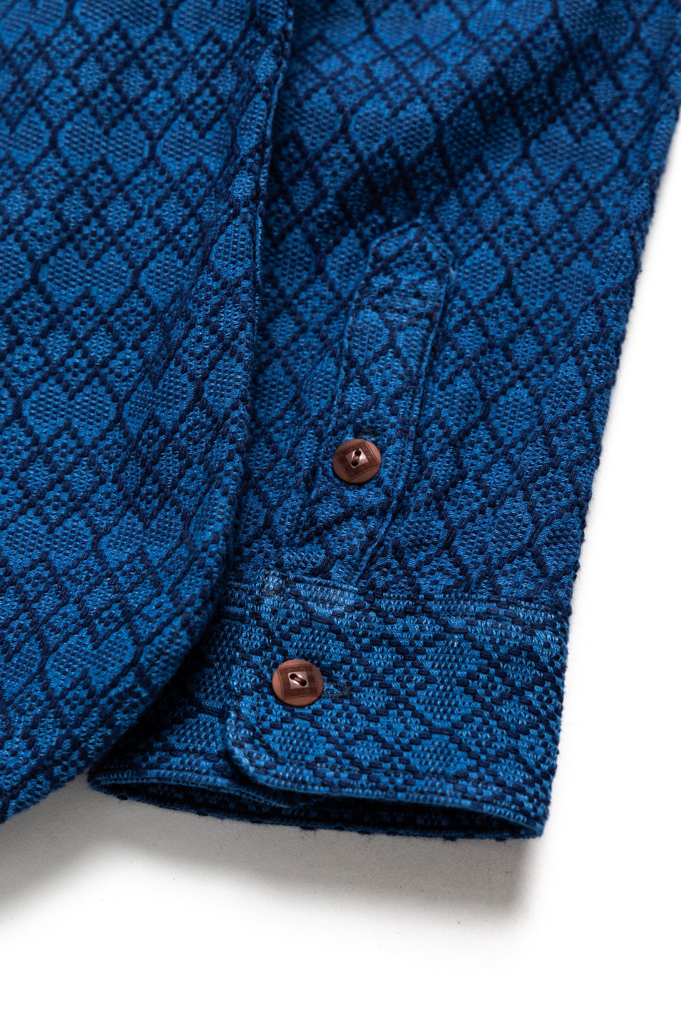 Indigo Sashiko Dobby Shirt - B